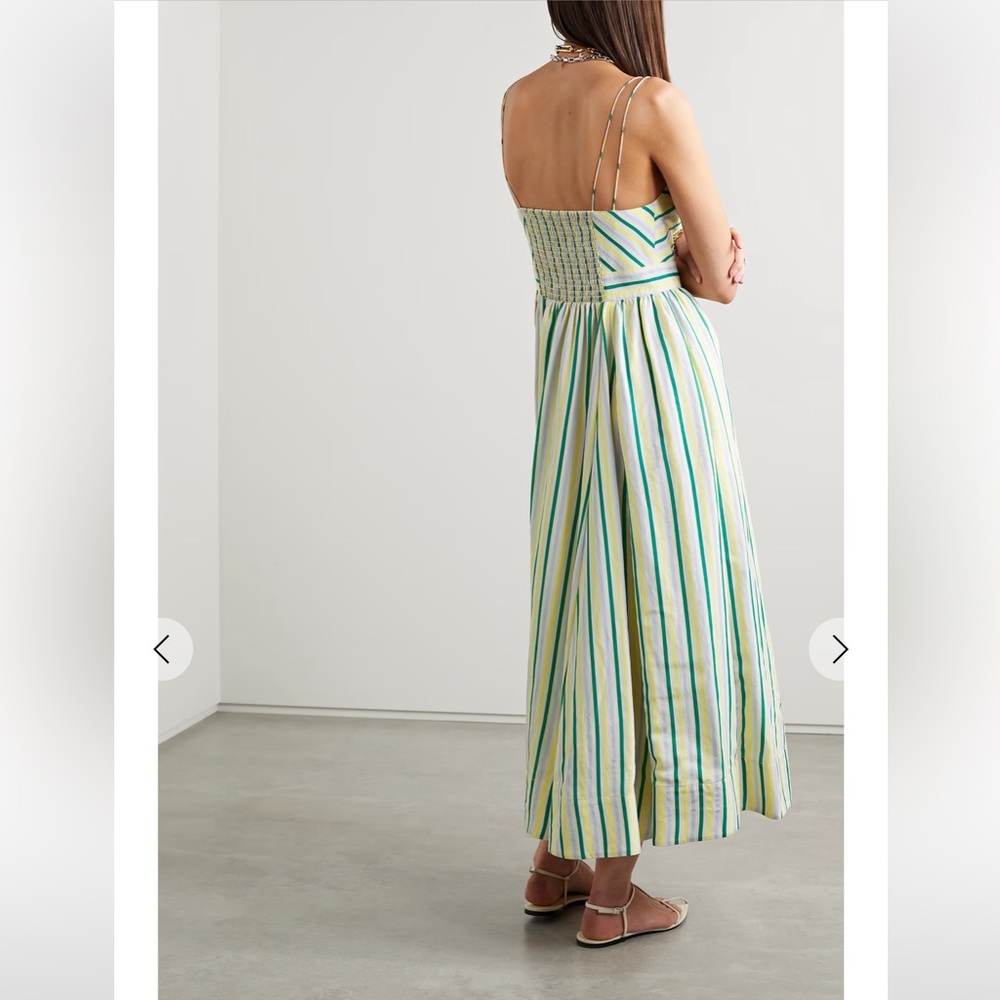 la ligne Tracey striped midi dress size XL